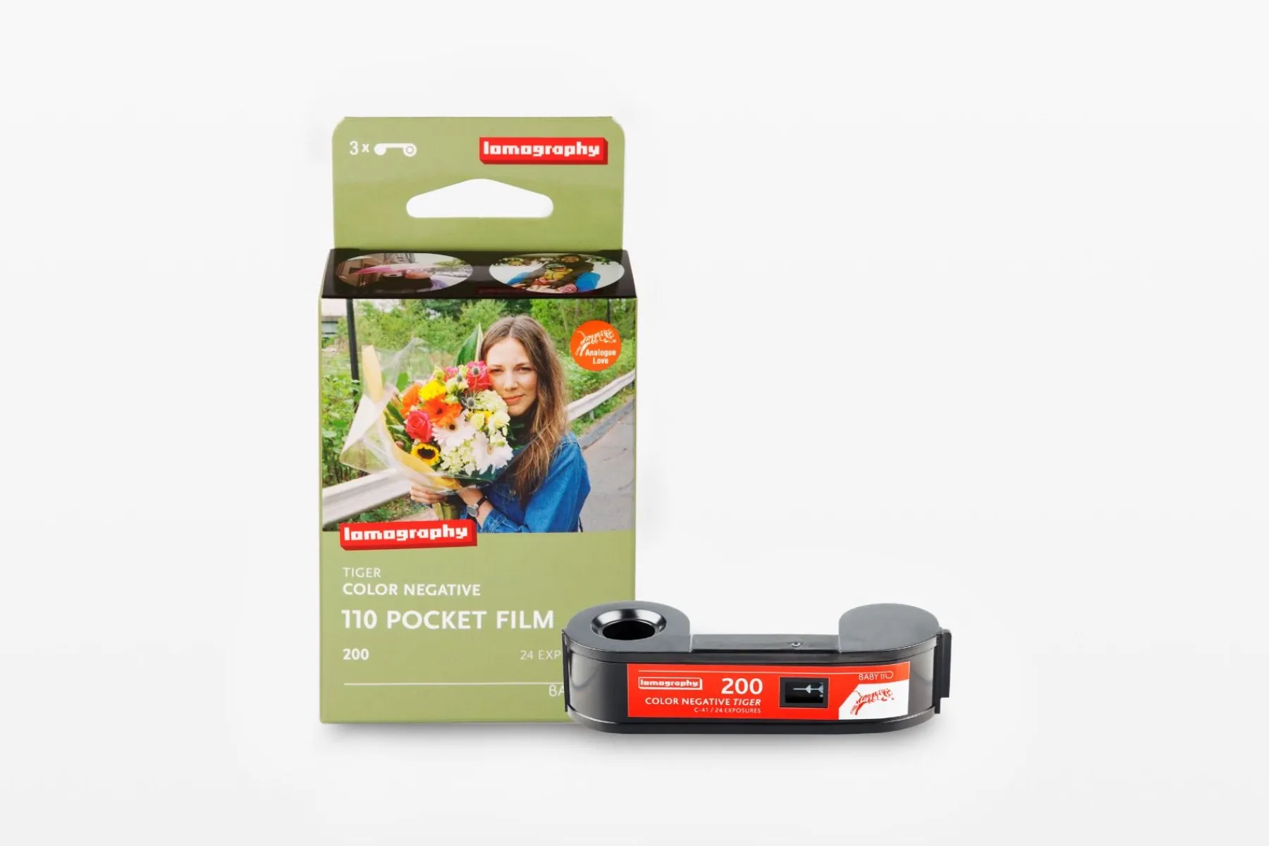 Hot Color Tiger 110 ISO 200 – Pack of 3 110 Film|Lomomatic 110