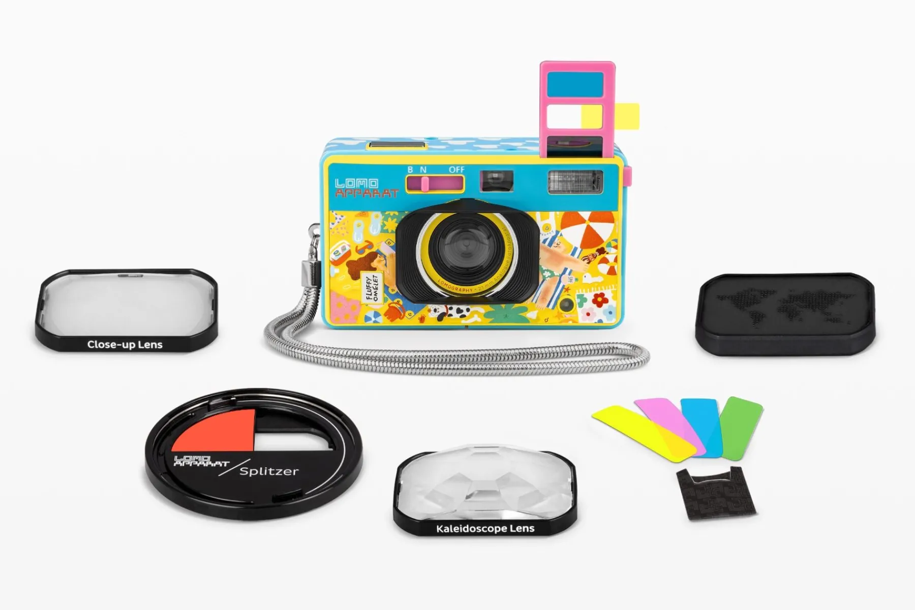 Hot LomoApparat 21 mm Wide-angle Camera Fluffy Omelet Edition Experimental|Lomoapparat