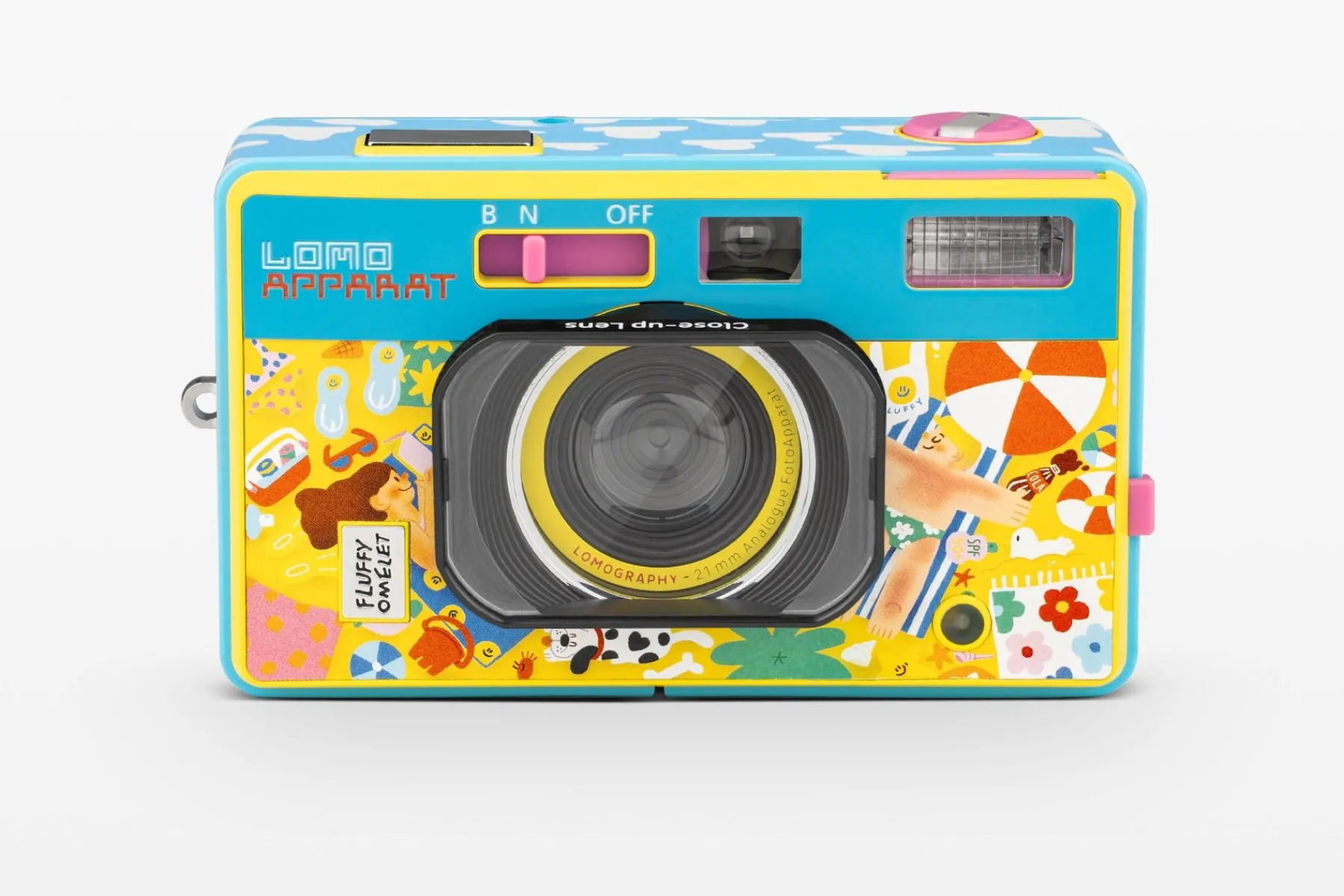 Hot LomoApparat 21 mm Wide-angle Camera Fluffy Omelet Edition Experimental|Lomoapparat