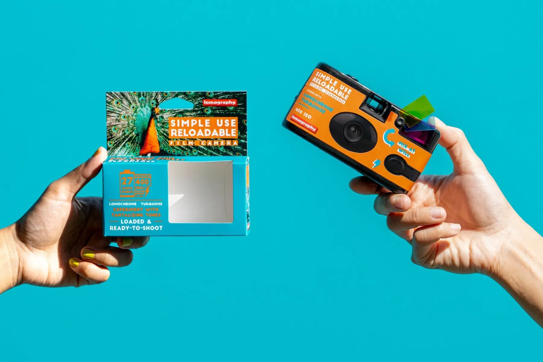 Outlet Simple Use Reloadable Film Camera LomoChrome Turquoise Lomochrome Films|Simple Use