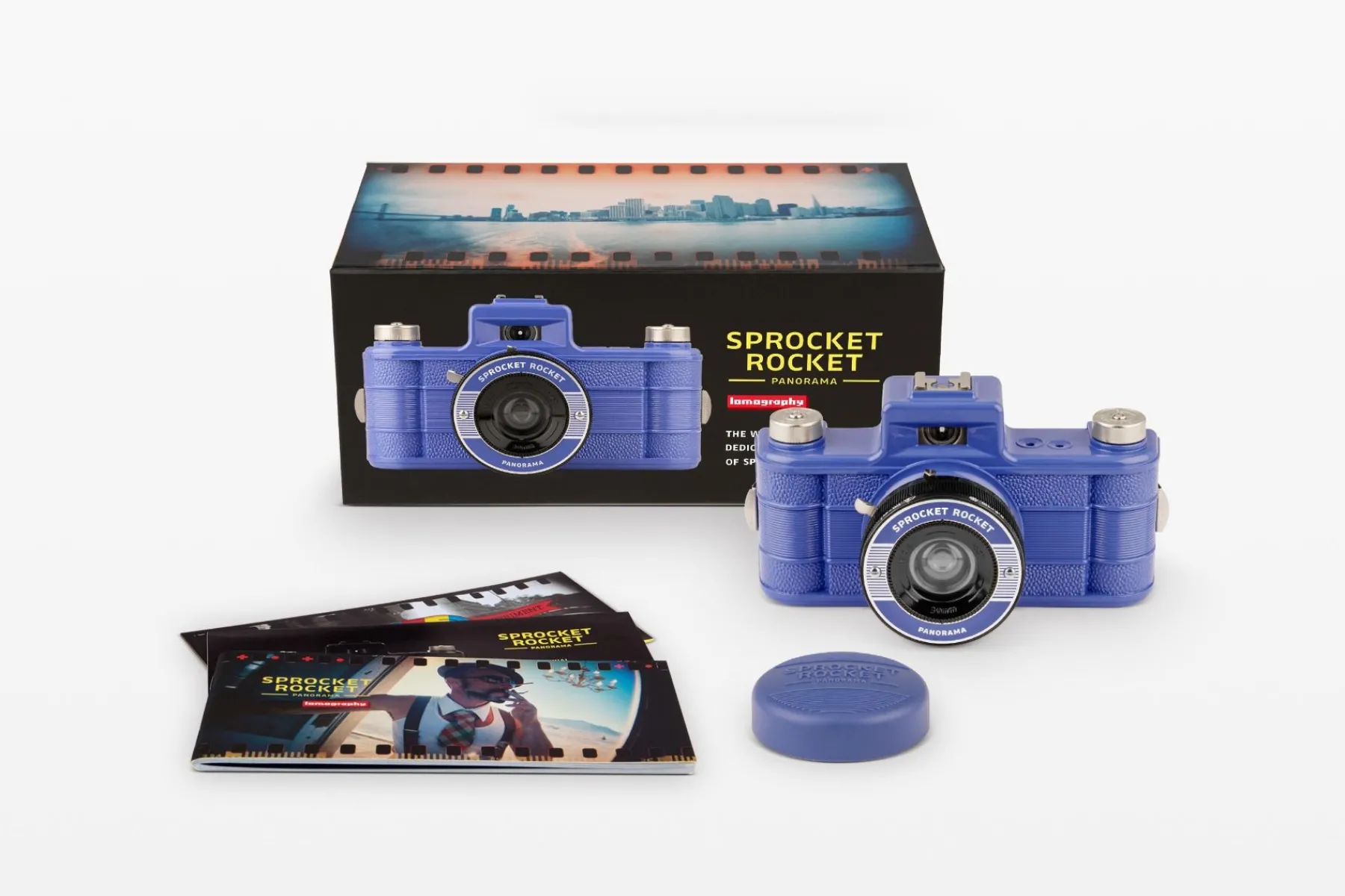 Online Sprocket Rocket Camera 35 mm Panoramic Camera Baja Blue Experimental